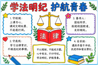 学法明纪 护航青春彩绘