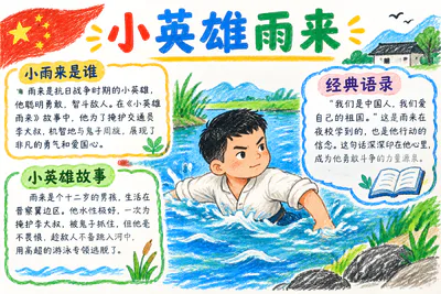 小英雄雨来彩绘