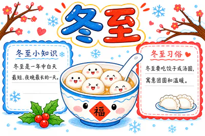 冬至彩绘