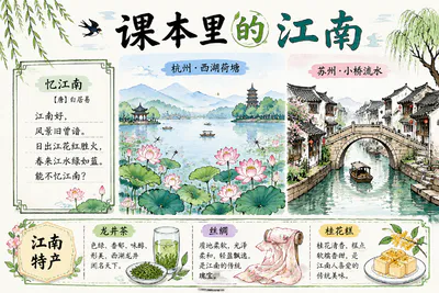 课本里的江南彩绘