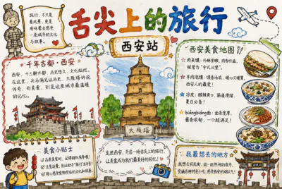 舌尖上的旅行 西安彩绘