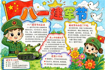 八一建军节彩绘