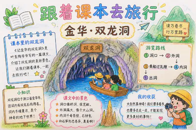 跟着课本去旅行 金华双龙洞彩绘