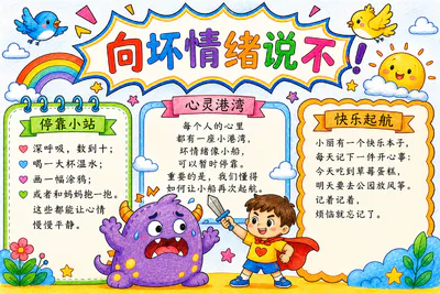 向坏情绪说不彩绘