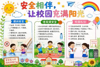 安全相伴 让校园充满阳光彩绘