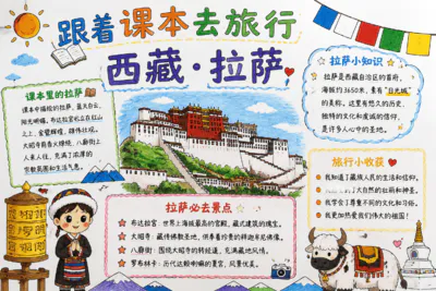 跟着课本去旅行 拉萨彩绘