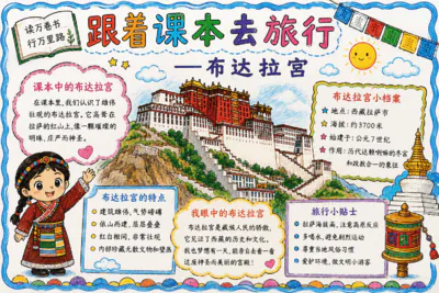 跟着课本去旅行 布达拉宫彩绘