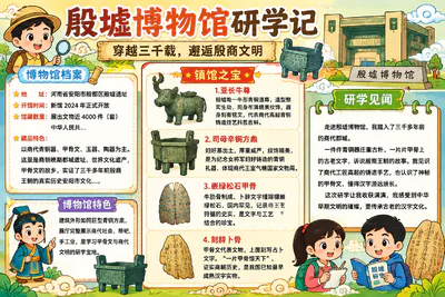 殷墟博物馆研学记 03版彩绘