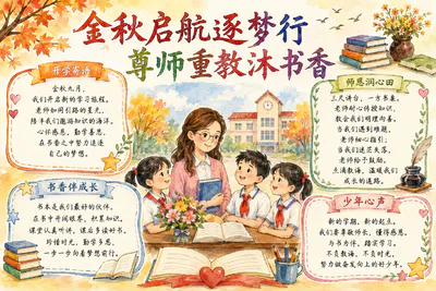 金秋启航逐梦行彩绘