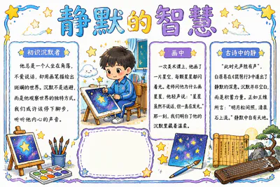 静默的智慧彩绘