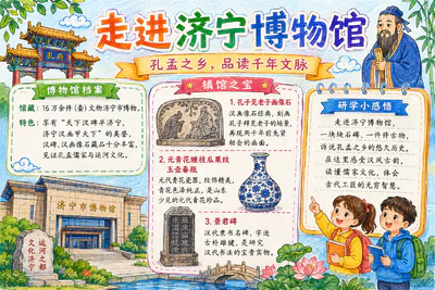走进济宁博物馆彩绘