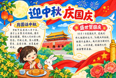 迎中秋 庆国庆彩绘