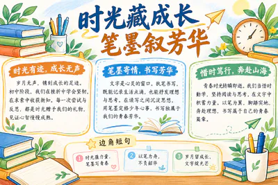 时光藏成长 笔墨叙芳华彩绘