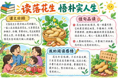 读落花生 悟朴实人生彩绘