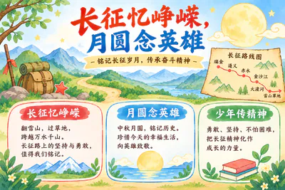 长征忆峥嵘 月圆念英雄彩绘