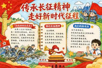 传承长征精神 走好新时代征程彩绘