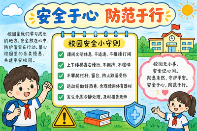 安全于心 防范于行彩绘