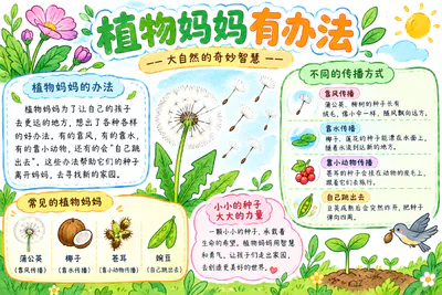 植物妈妈有办法彩绘