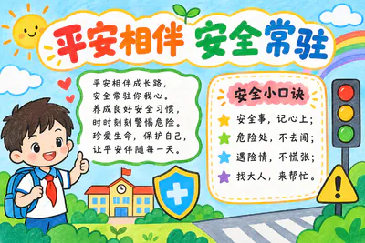 平安相伴 安全常驻彩绘